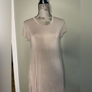 Beige T-Shirt Dress